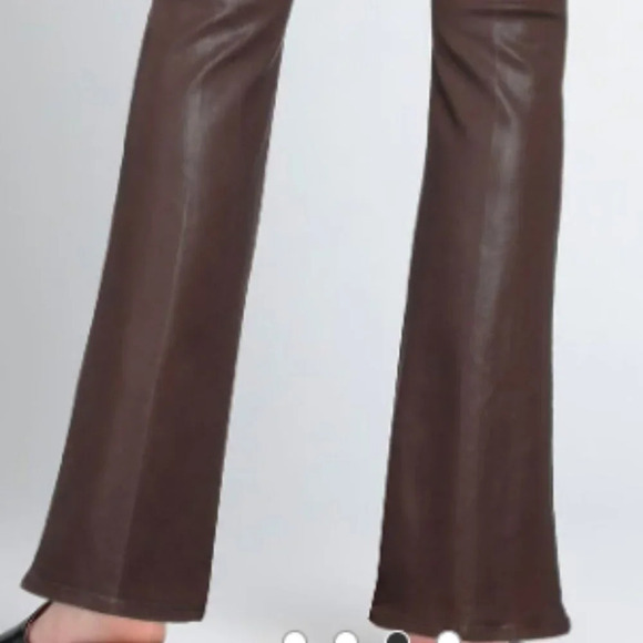 FRAME Le High Flare coated jeans - Color: Dark brown Size 34 - Picture 5 of 9